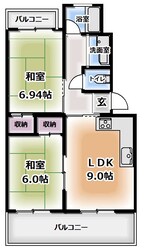 浜田ハイツの物件間取画像